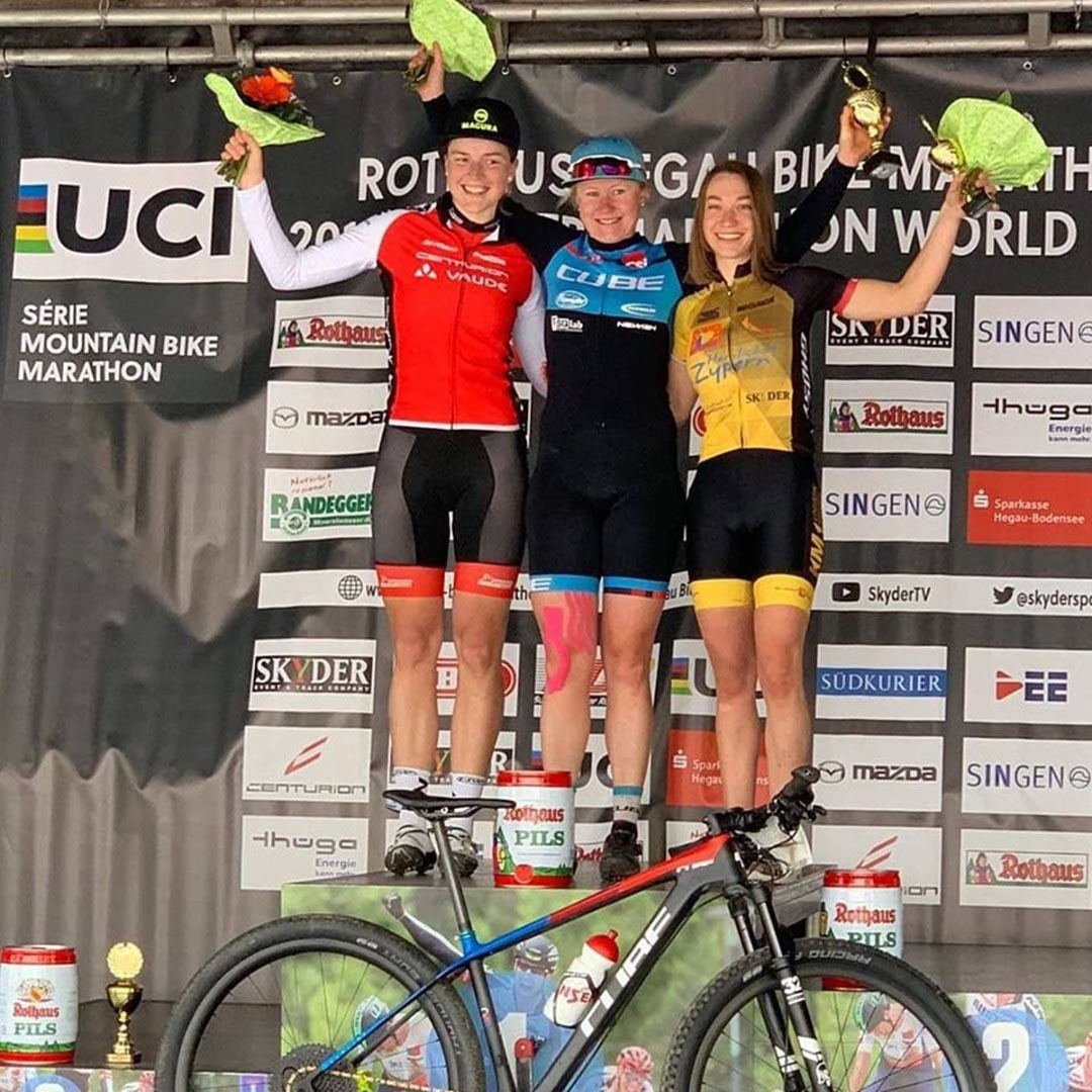 Kim Anika Ames second at the UCI World Series Marathon in Singen