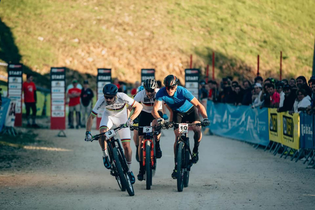 Marion Fromberger defends the Eliminator World cup leader jersey in Villard de Lans