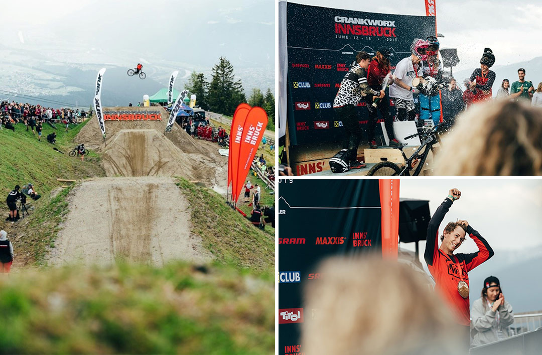 3rd place for Peter Kaiser at the Crankworx whip offs in Innsbruck