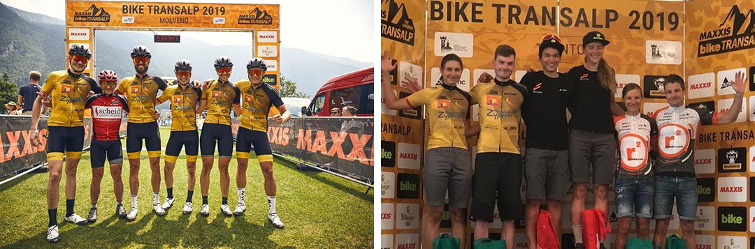 Podium in the Mixed category for team herzlichst Zypern at the Transalp