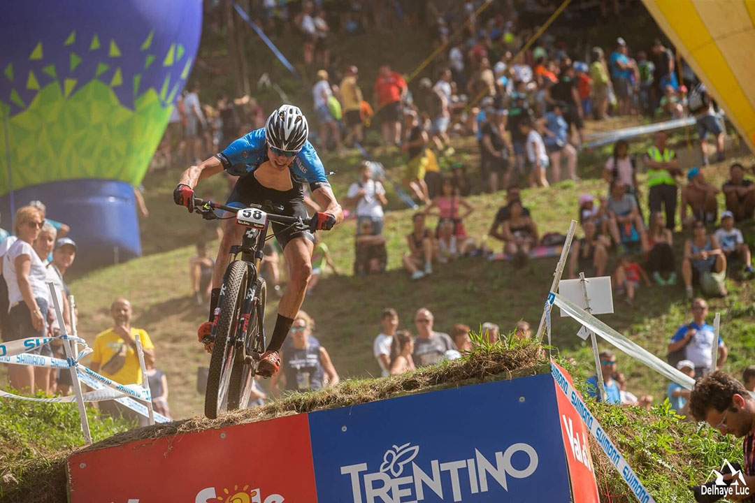 Kevin Panhuysen with his best World Cup result in Val di Sole