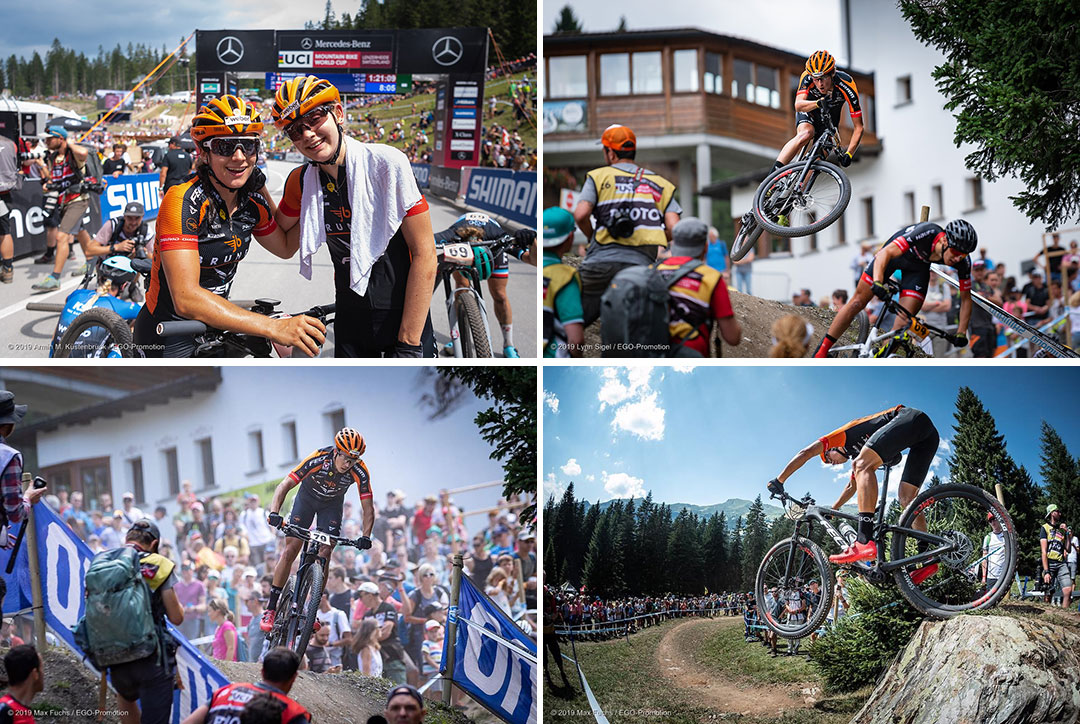 Team jb BRUNEX Felt at the World Cup in Lenzerheide