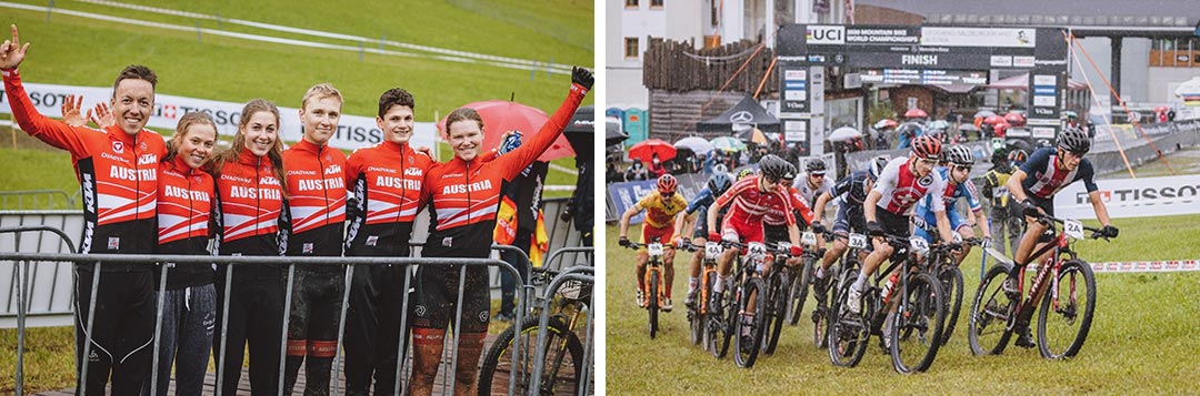 6th place for Austria at the Team - relay of the World Championships in Leogang