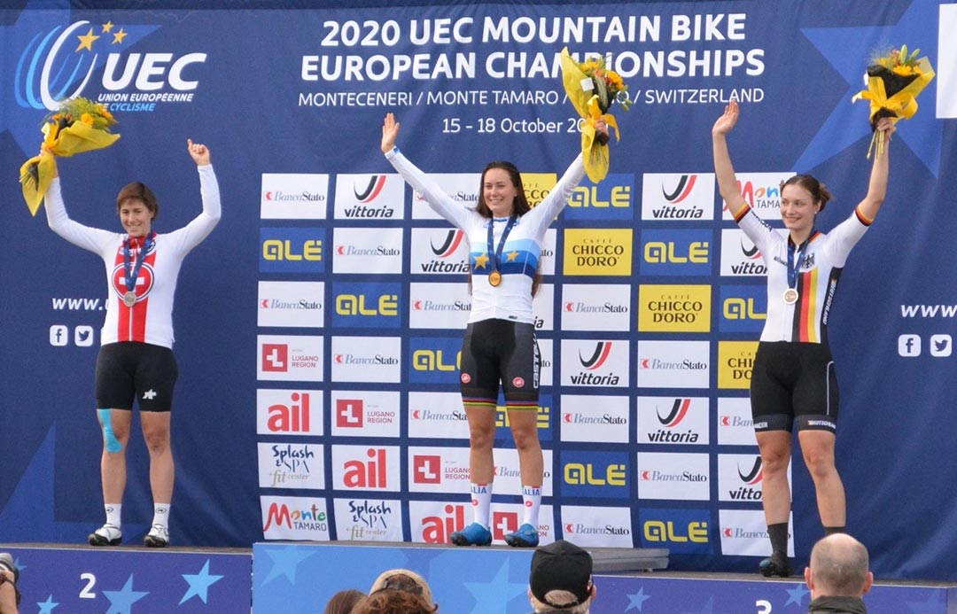 Marion Fromberger MTB racing team wins bronze medal at the XCE Europeans