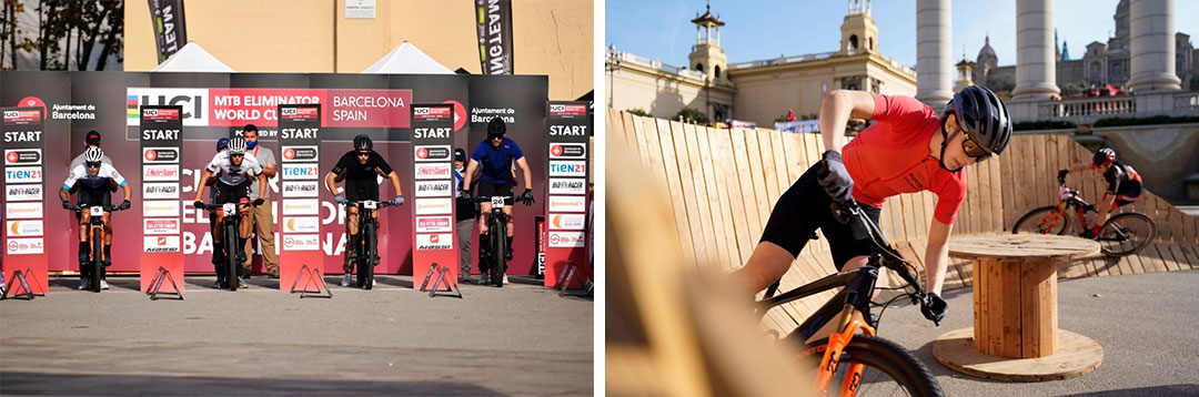 Two podiums for MTB Racing team at the Eliminator World cup in Barcelona