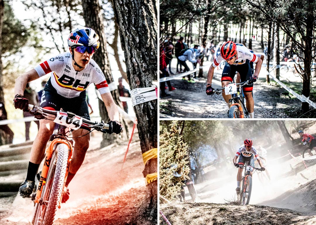 Podium for Rocio Martinez and David Valero at the UCI C2 Open Espania XCO in Valladolid