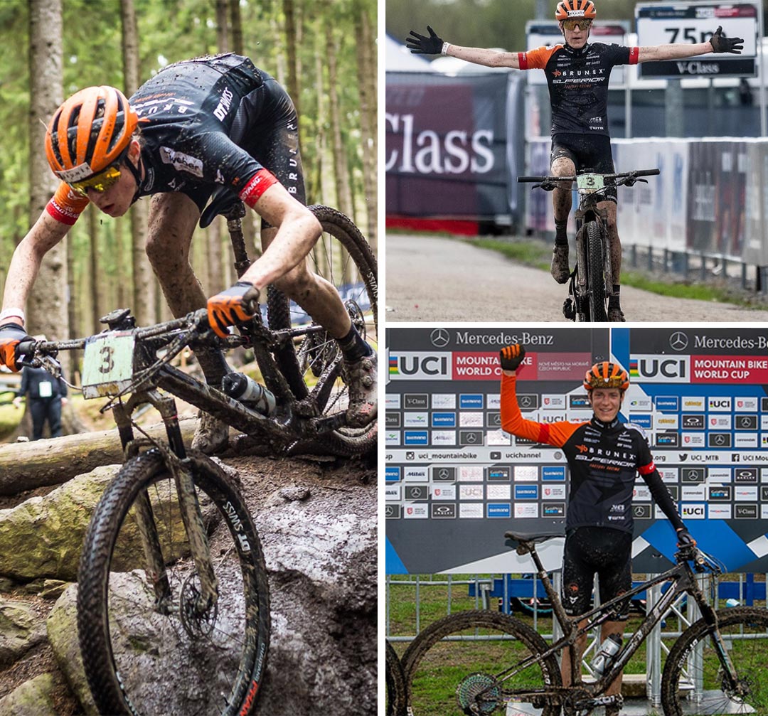 Finn Treudler wins the Junior Series in Nove Mesto