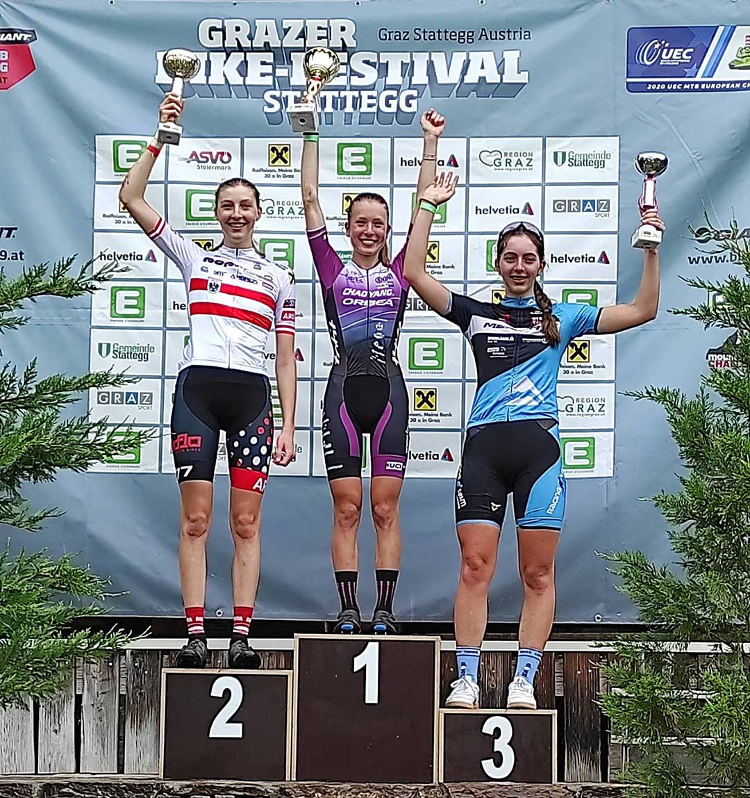 Sara Cortinovis wins the Junior race at the UCI C1 in Stattegg