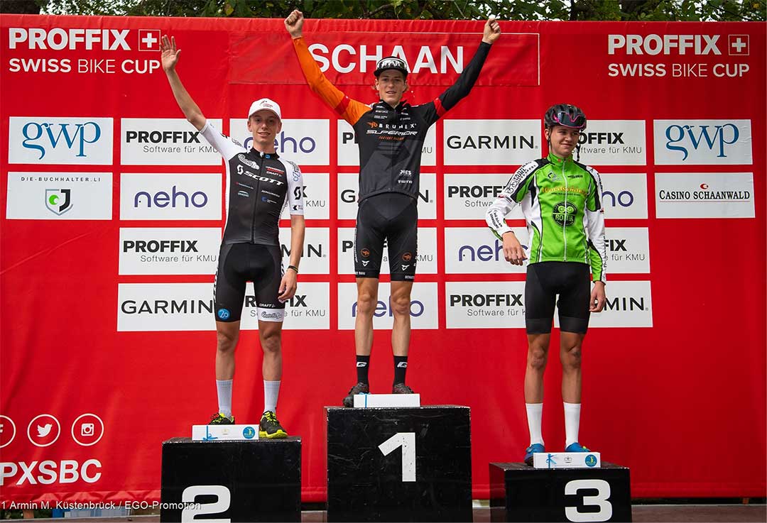 Finn Treudler wins the Proffix Swiss cup junior category in Schaan