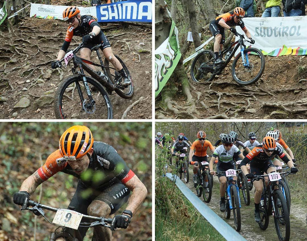 Podium for Anina Hutter at the UCI Junior Series in Nals, Italy