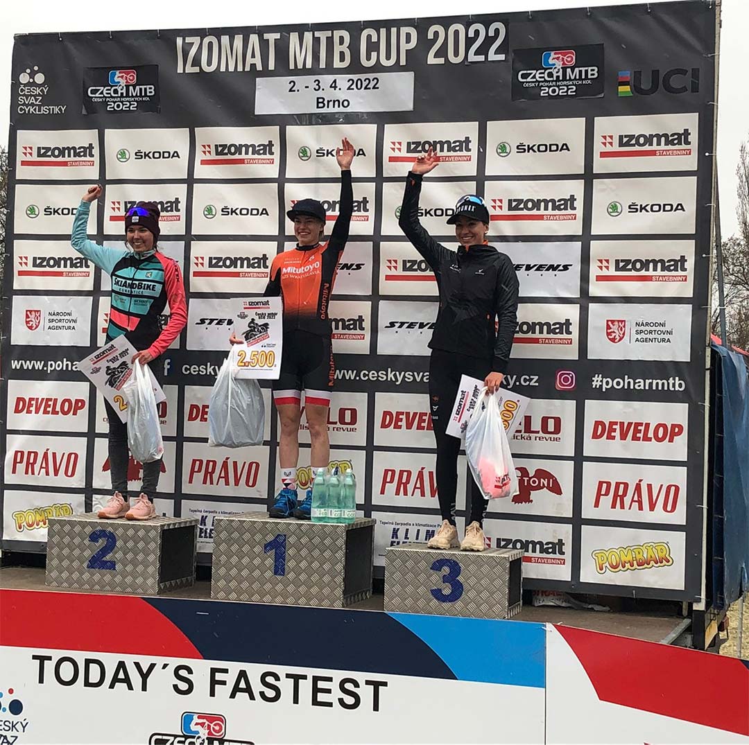 Podium for Simona Spesna at the Czech MTB Cup in Brno