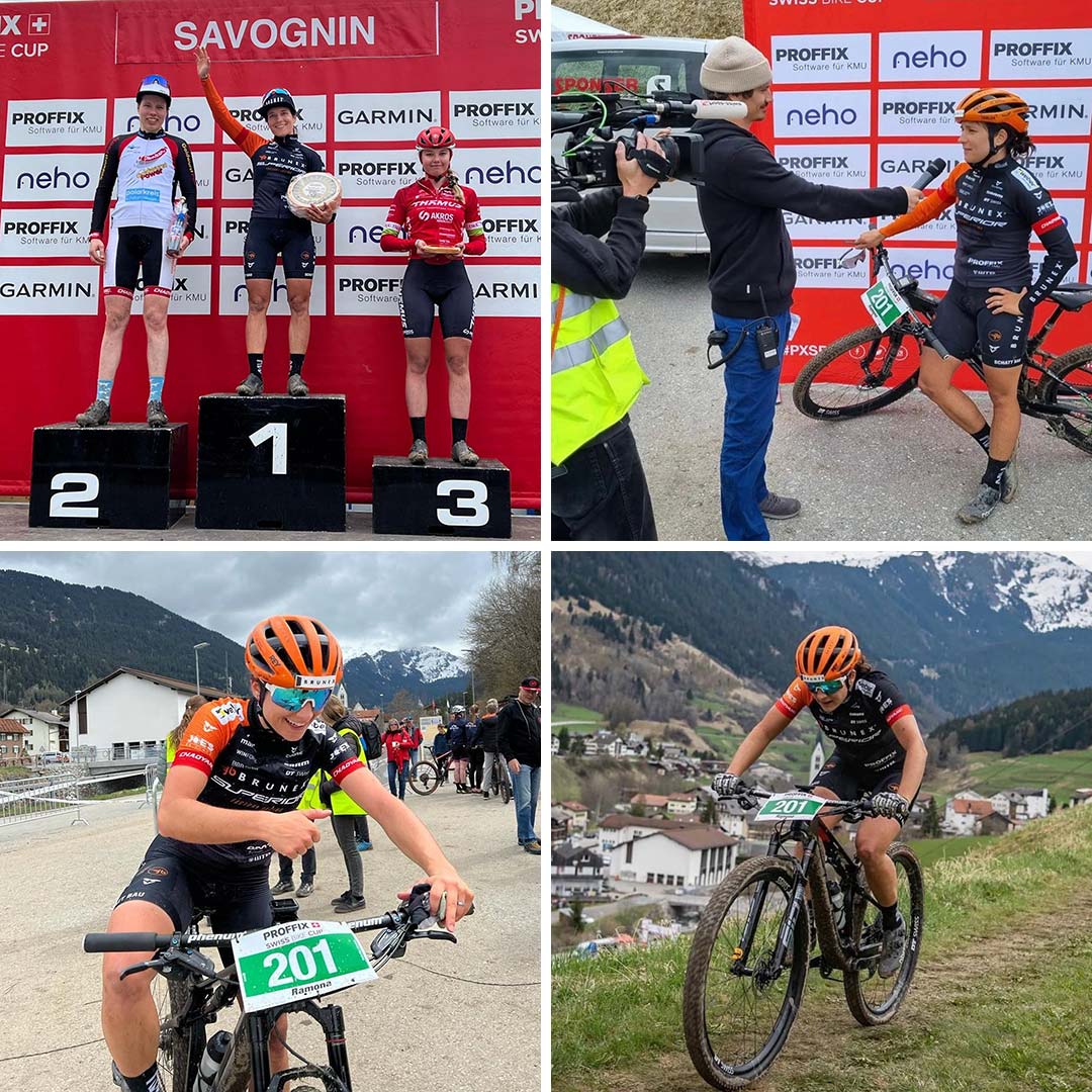 Ramona Forchini wins the Proffix Swiss Bike Cup in Savognin
