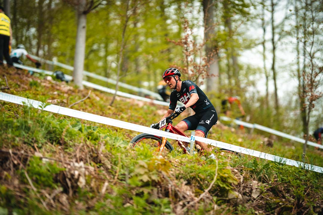 Podium for David Valero at the UCI World Cup in Albstadt