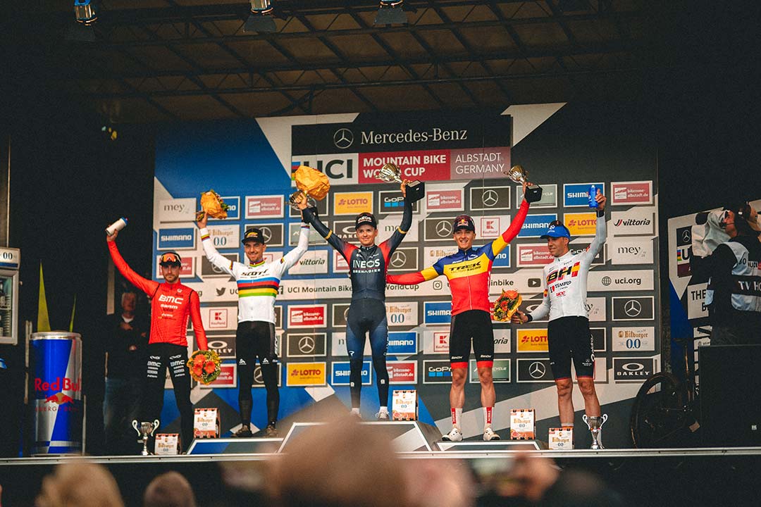 Podium for David Valero at the UCI World Cup in Albstadt