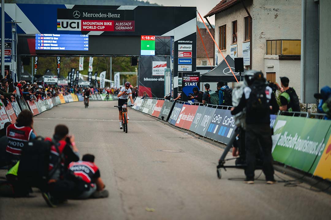 Podium for David Valero at the UCI World Cup in Albstadt