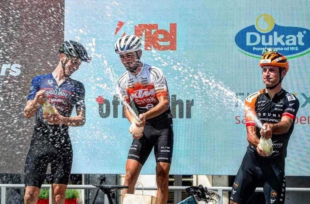Podium for Charly Markt at the UCI C1 in Samboro