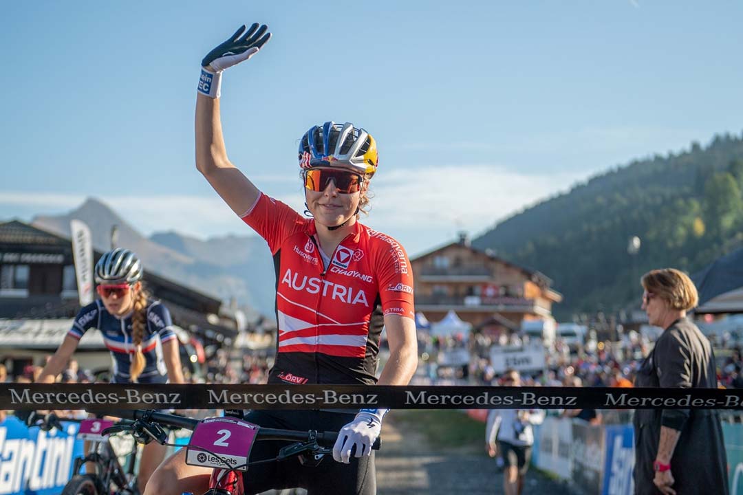 Team Austria at the UCI World Championships in Les Gets