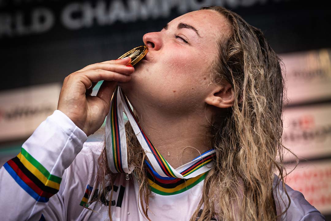 Team Austria at the UCI World Championships in Les Gets