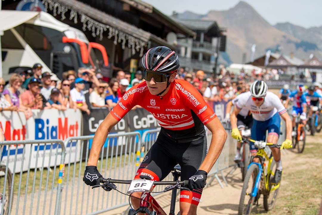 Team Austria at the UCI World Championships in Les Gets