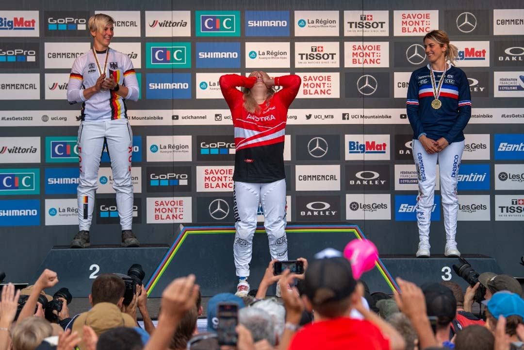 Team Austria at the UCI World Championships in Les Gets